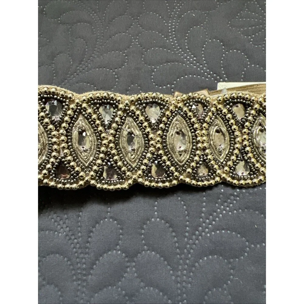 Altar'd State Gold Beaded Waist Belt